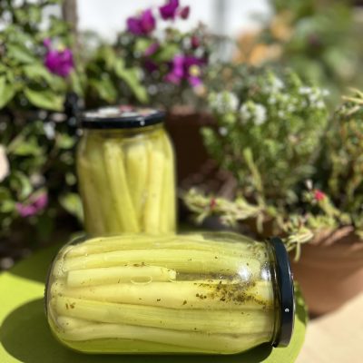 1 Lt Zeytinyağlı Baharatlı Enginar Sapı Konservesi