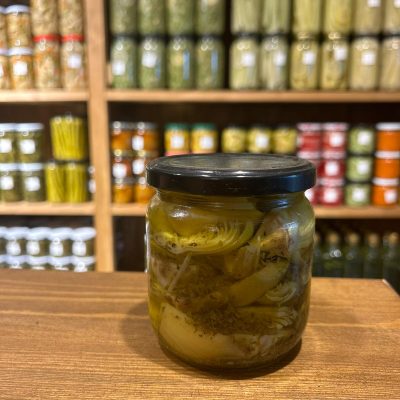 425 CC Yağlanmış Baharatlı Doğranmış Bebek Enginar Konservesi